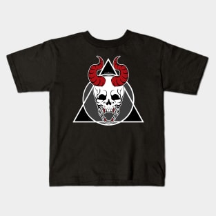 Crimson Skull Kids T-Shirt